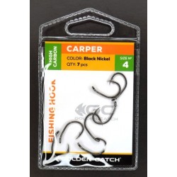 Гачки для риби, GC Carper, 7шт/уп, колір BN, розмір №4